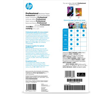 HP Prof Biz Gls 180g A4 150sh FSC Paper