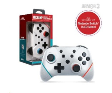 Armor3 NuChamp Wireless Controller for Nintendo Switch (White)