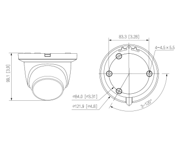 Dahua IPC-HDW2449TM-S-IL-0360B, IP kamera s duálním přísvitem, 4MPx, 1/2.9" CMOS, objektiv 3,6 mm, IR<30, IP67