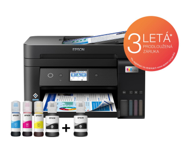 EPSON tiskárna ink EcoTank L6290, 4v1, A4, 1200x4800dpi, 33ppm, USB, Wi-Fi, LAN