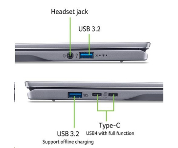 ACER NTB Swift Go 14 AI (SFG14-01-X2KK),Snapdragon XPlus X1P,14.5"WUXGA,16GB,1024GB SSD,Qualcomm Adreno,Win11H,Gray