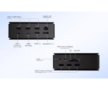 i-tec USB4 Metal Docking station Dual 4K HDMI DP with Power Delivery 80 W + Univ.Charg. 112W