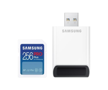 Samsung SDXC karta 256GB PRO PLUS + USB adaptér