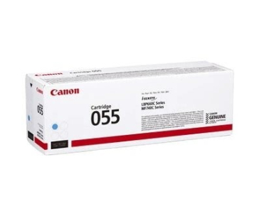 BAZAR - Canon TONER CRG-055 azurový pro i-SENSYS LBP663Cdw, LBP664Cx, MF742Cdw, MF744Cdw (2 100 str.) - Rozbaleno (Kompl