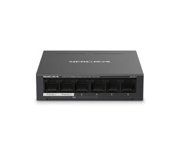 MERCUSYS switch MS106LP (6x100Mb/s,4xPoE+,40W,fanless)