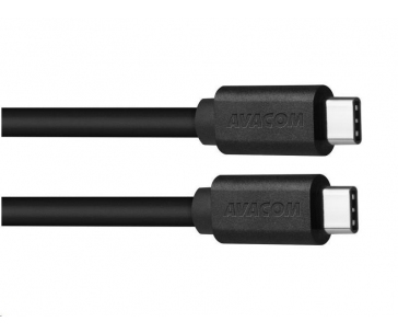 Datový a nabíjecí kabel USB Type-C - USB Type-C, 100cm, černá