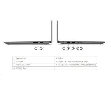 LENOVO NTB IdeaPad 1 15ALC7 - Ryzen™ 5 5500U,15.6" FHD IPS,8GB,512SSD,HDMI,Int. AMD Radeon,W11H,2Y CC