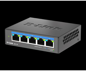 D-Link DMS-105/E 5-Port Multi-Gigabit Unmanaged Switch