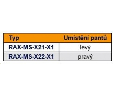 TRITON Nasazovací dveřní pant pro stojanové rozvaděče, nosnost max. 15 kg, levý