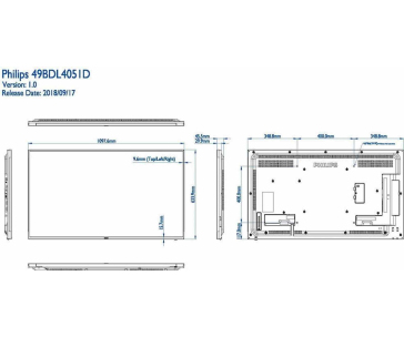 Philips LED display 49" 49BDL4051D/00