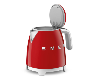 Smeg KLF05RDEU mini rychlovarná konvice, 0,8 l / 3 šálky, 1400 W, styl 50. let, červená