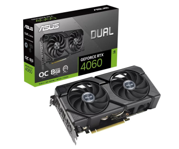 ASUS VGA NVIDIA GeForce RTX 4060 DUAL OC EVO 8G, 8G GDDR6, 3xDP, 1xHDMI