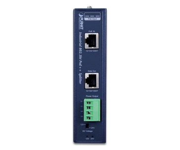 Planet IPOE-173S napájení po ethernetu IEEE802.3bt, 70W, 1xGbE, DIN, IP30, -40 až 75 C