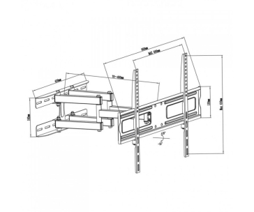 Otočný držák televize Fiber Mounts M7C62