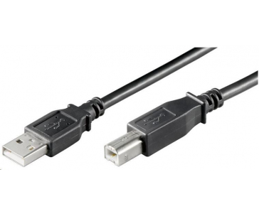 PREMIUMCORD Kabel USB 2.0 A-B propojovací 2m, barva černá