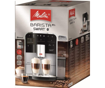 Melitta Barista TS Smart F85/0-101 automatický kávovar, 1450 W, vestavěný mlýnek, nádoba na mléko, SMART, stříbrný