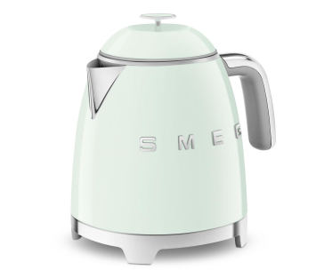 Smeg KLF05PGEU mini rychlovarná konvice, 0,8 l / 3 šálky, 1400 W, styl 50. let, pastelově zelená