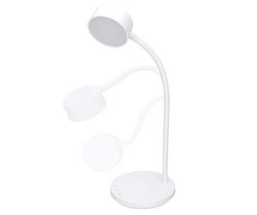 Solight LED stolní lampička, 4,5W, 300lm, 3CCT, bílá, podstavec