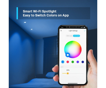 TP-Link Tapo L630 chytrá WiFi stmívatelná LED žárovka (barevná,2200K-6500K,350lm,2,4GHz,GU10)