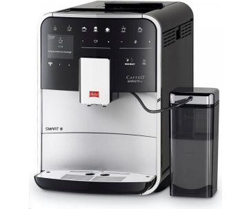 Melitta Barista TS Smart F85/0-101 automatický kávovar, 1450 W, vestavěný mlýnek, nádoba na mléko, SMART, stříbrný