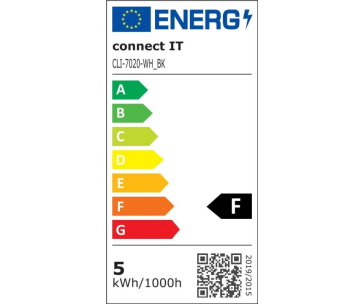 CONNECT IT Stolní LED lampa CLIP s klipem, černá