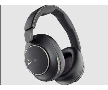 Poly Voyager Surround 80 MS Teams bezdrátová náhlavní souprava, BT700 USB-C adaptér, USB-C/A adaptér, stereo