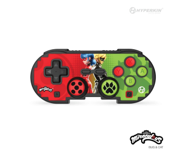 Hyperkin Pixel Art Bluetooth Controller Official ZagToons Edition for N. Switch®/PC/Mac®/Android®  (Bug & Cat)