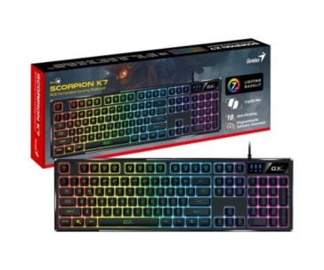 GENIUS klávesnice GX GAMING Scorpion K7, drátová USB, RGB, CZ+SK layout, černá