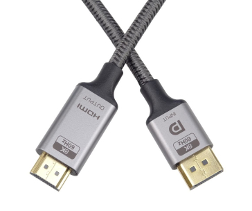 PremiumCord kabel DisplayPort 1.4 na HDMI2.1, pro rozlišení 8K@60Hz,4K@144Hz, 2m