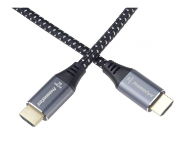 PREMIUMCORD Kabel HDMI 2.1 High Speed + Ethernet kabel 8K@60Hz, zlacené konektory, 2m