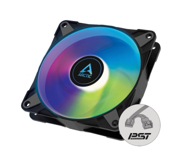 ARCTIC ventilátor P12 PWM PST A-RGB, 120mm, 4pin, ARGB, PWM, černá