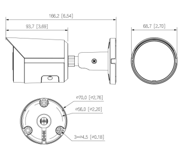 Dahua IPC-HFW2249S-S-IL-0360B, IP kamera s dvojitým přísvitem, 2Mpx, 1/2.8" CMOS, objektiv 3,6 mm, IR<30, IP67