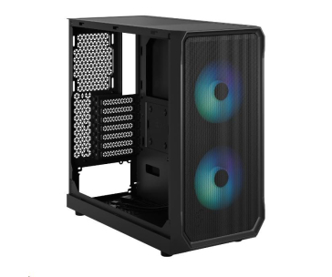 FRACTAL DESIGN skříň Focus 2 RGB Black TG Clear Tint, 2x USB 3.0, bez zdroje, mATX