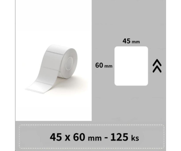 Niimbot štítky R 45x60mm 125ks Bílé pro B21, B21S, B3, B1S