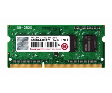 TRANSCEND SODIMM DDR3L 4GB 1600MHz 1Rx8 CL11