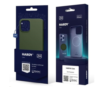 3mk Hardy Silicone MagCase pro Apple iPhone 15, Alphine Green