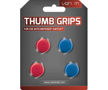 VENOM VS4918 Nintendo Switch Thumb Grips (4x) - Red and Blue