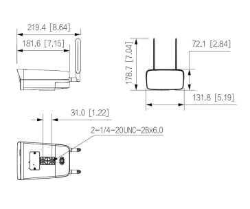 Dahua IPC-HFW3441DG-AS-4G-NL668EAU-B-0280B, IP kamera, 4Mpx, 1/3” CMOS, objektiv 2,8 mm, IR<50, IP67, 4G