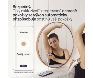 Braun Skin i·expert PL7253 IPL epilátor, 2 režimy, nástavce, UV filtr, obličej, intimní partie, tělo