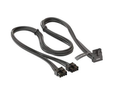 SEASONIC Kabel 2x 8-pin na 1x 12VHPWR, 90°, 750mm, černá