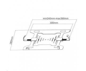 Kancelářský držák Fiber Mounts 764F160