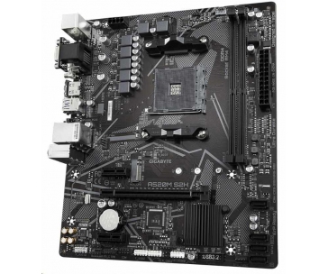 GIGABYTE MB Sc AM4 A520M S2H, AMD A520, 2xDDR4, 1xHDMI, 1xDVI, 1xVGA, mATX