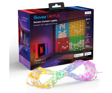 Govee Netflix RGBIC Curtain Light 400 LED - 1,5 x 1,5m