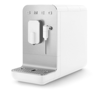 SMEG BCC12WHMEU automatický kávovar, 1350 W, 19 bar, vestavěný mlýnek, 1.4 l nádoba na vodu, bílá