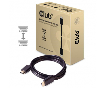 Club3D Kabel Ultra Rychlý HDMI™ Certifikovaný HDMI™ 4K120Hz, 8K60Hz, 2m, 28 AWG