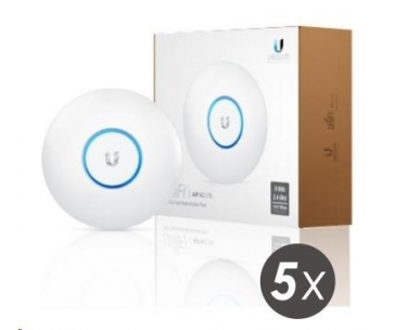 UBNT UniFi AP AC LR, 5-PACK (neobsahuje PoE!) [vnitřní AP, dual-band 2.4+5GHz (450+867Mbps), MIMO, 802.11a/b/g/n/ac]