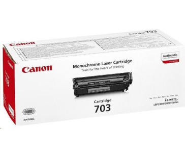 Canon TONER CRG-703 černý pro LBP-2900, LBP-2900b (2500 str.) BAZAR/POŠKOZENÝ OBAL