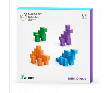 PIXIO Mini Dinos magnetická stavebnice