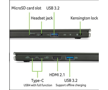 ACER NTB Swift Edge 16 (SFE16-44-R4JU),Ryzen5 8640U,16" 3200x2000,16GB,1TB SSD,RadeonGraphics,W11H,Olivine Black