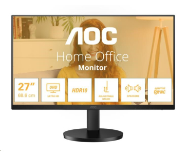 AOC MT IPS LCD WLED 27" U27B3AF - IPS panel, 3840x2160, 2xHDMI, DP, repro, nast vysky